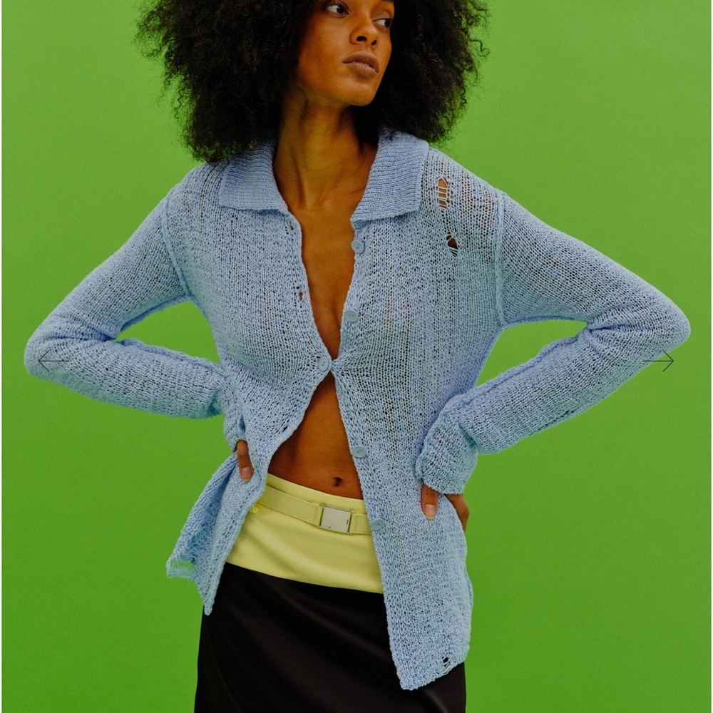 Source Unknown Crochet Open Knit Top - Picture 2 of 6